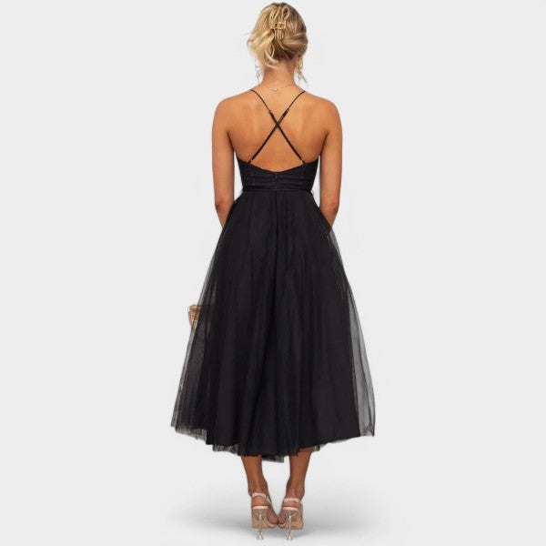 Lara | Vestido con corset y falda de tul