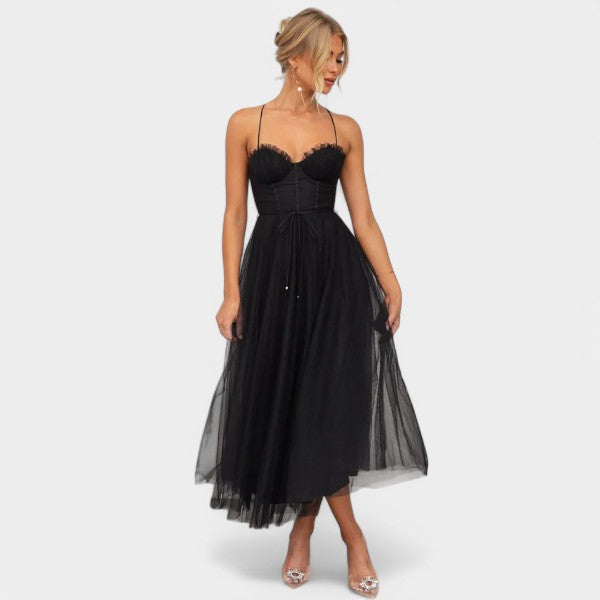Lara | Vestido con corset y falda de tul