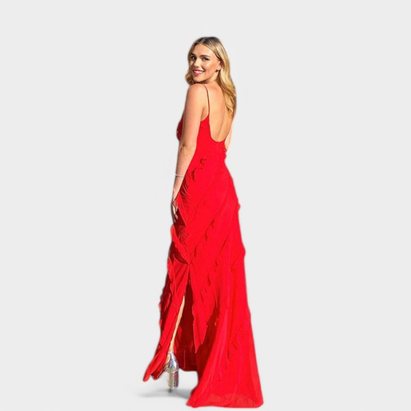 Sanna | Vestido largo con volantes