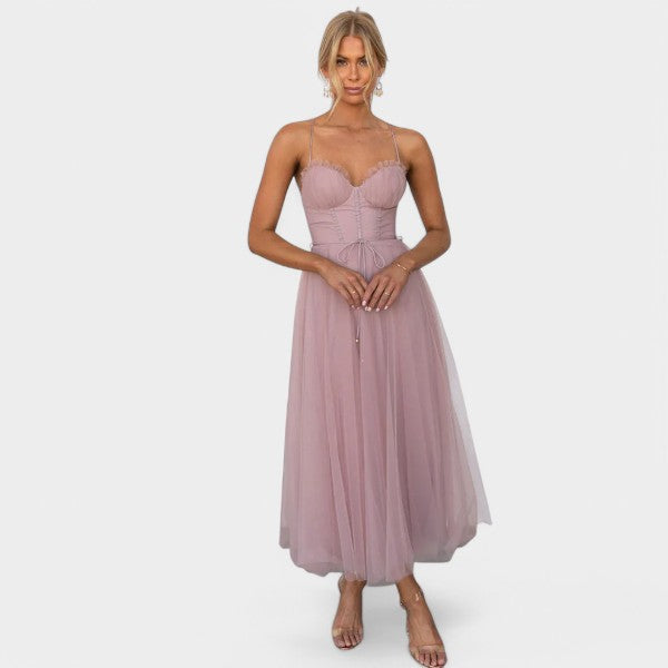Lara | Vestido con corset y falda de tul