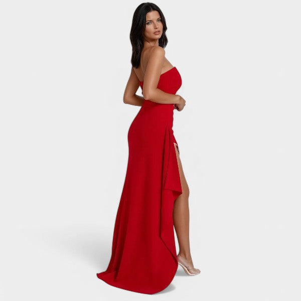 Irena | Vestido largo con abertura lateral