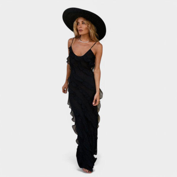 Sanna | Vestido largo con volantes