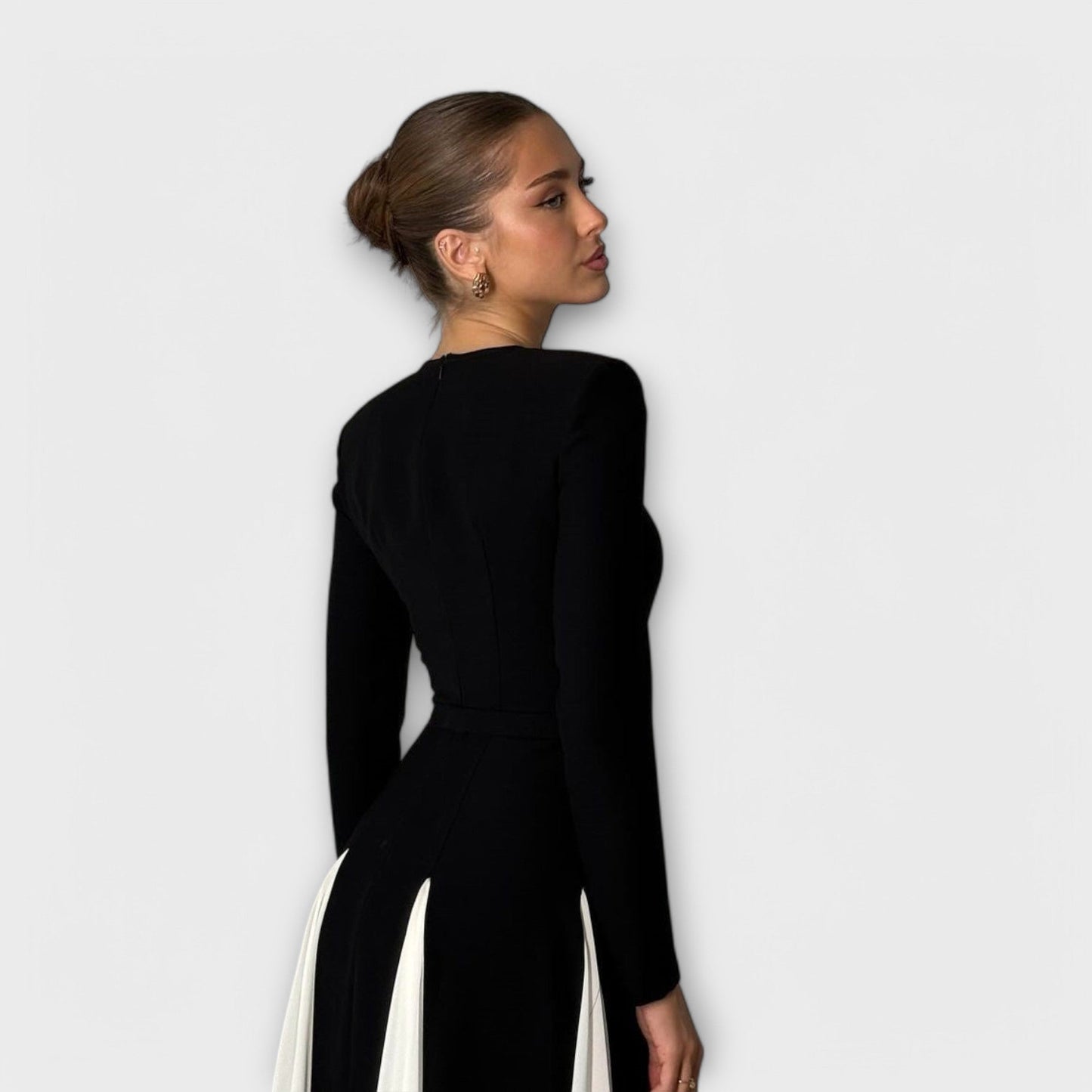 Selene | Vestido contrastado