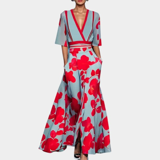 Elise | Vestido estampado con bolsillos