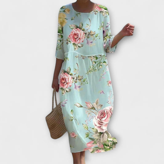 Renata | Maxivestido Floral Sofisticado