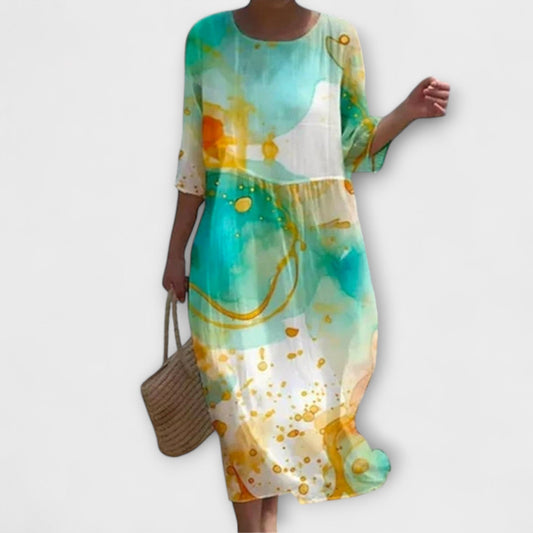 Renata | Maxivestido Floral Sofisticado