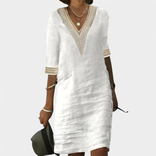 Alicia | Vestido fluido con lazada