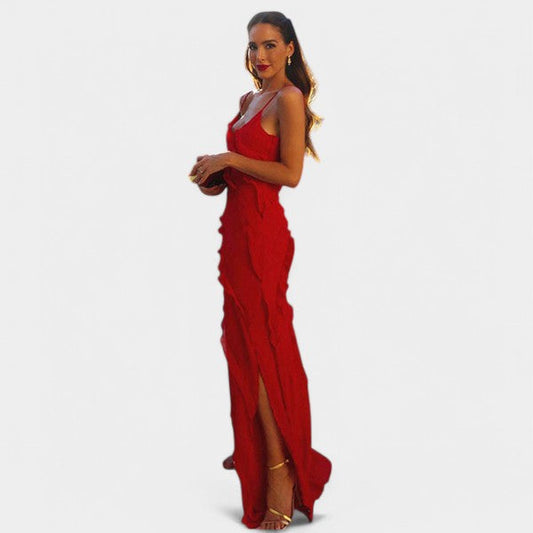 Sanna | Vestido largo con volantes