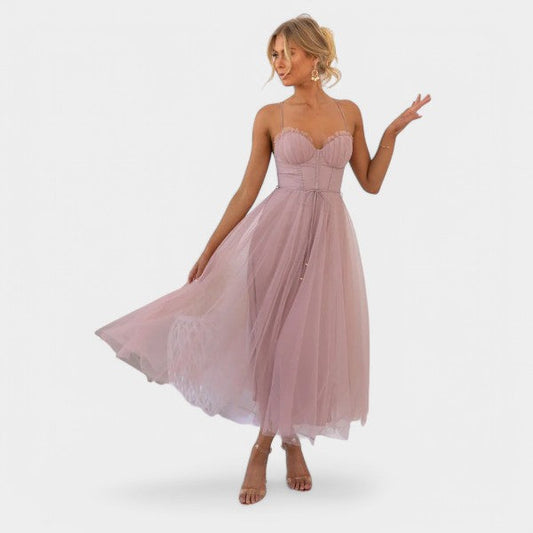 Lara | Vestido con corset y falda de tul
