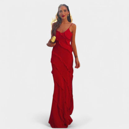 Sanna | Vestido largo con volantes