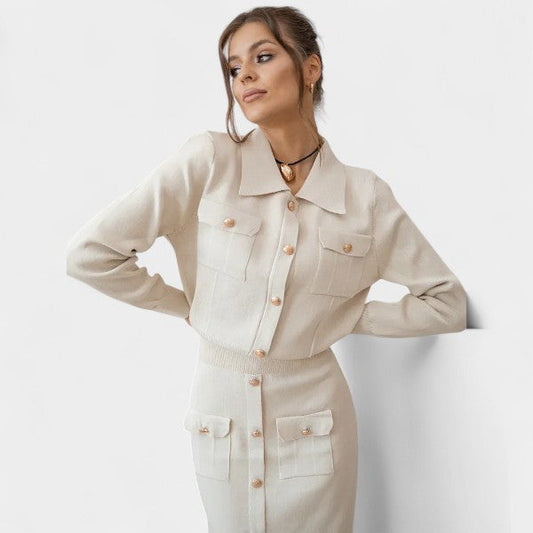 Lidia | Conjunto de jersey y falda