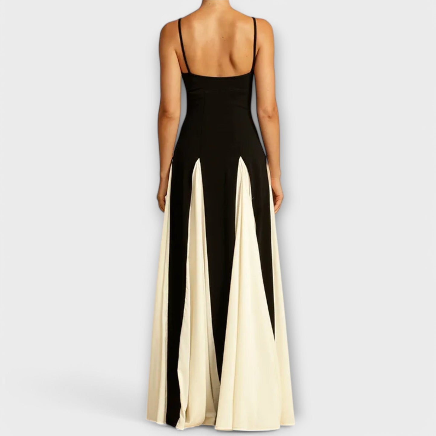 Selene | Vestido contrastado