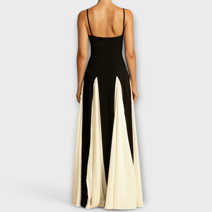 Selene | Vestido contrastado