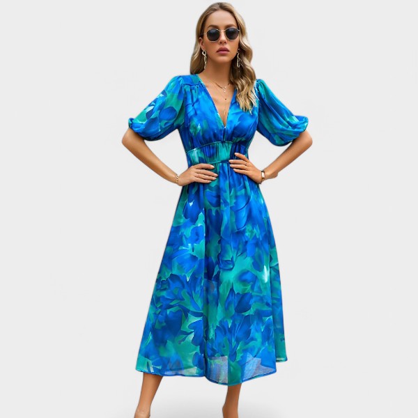 Alessia | Vestido con estampado moderno