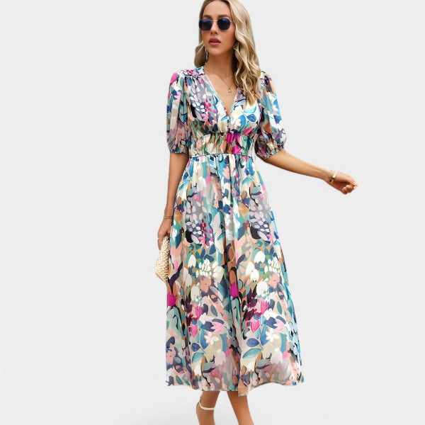 Alessia | Vestido con estampado moderno