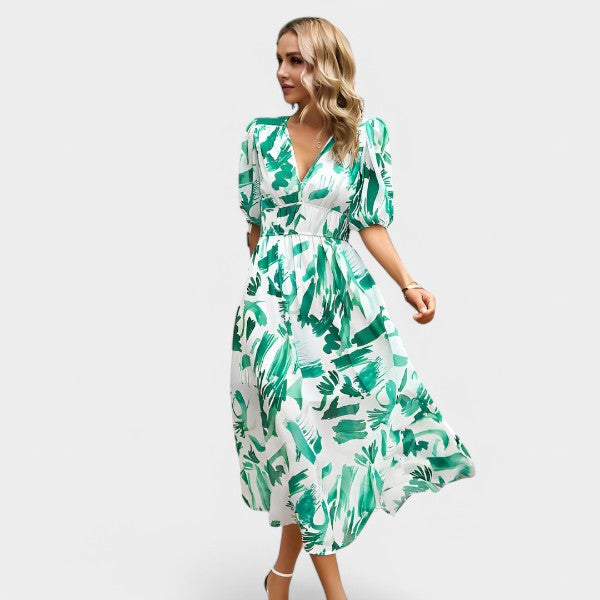 Alessia | Vestido con estampado moderno