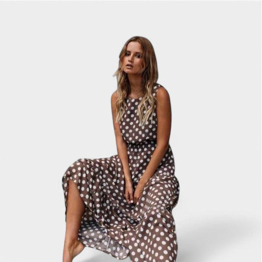 Danae | Vestido midi de lunares