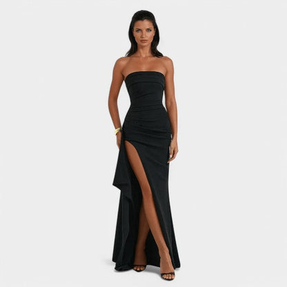Irena | Vestido largo con abertura lateral